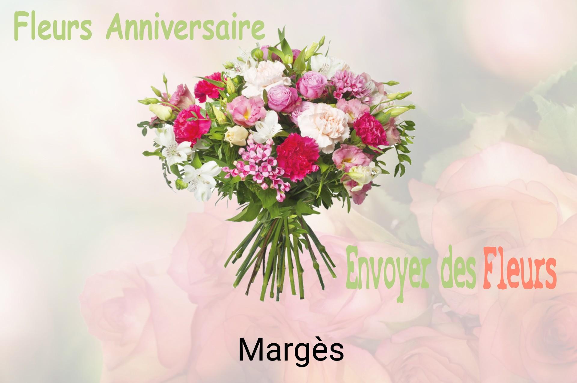 Bouquet de fleurs d’anniversaire livré à Margès